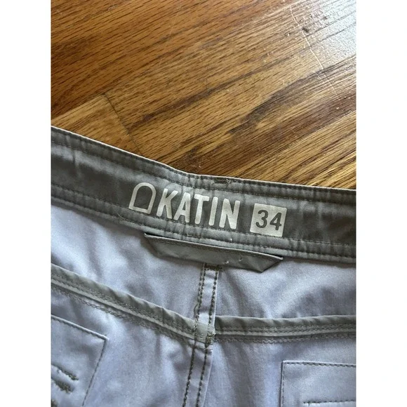 Katin Mens Hybrid Trail Shorts Khaki Size 34 Hiking Board Swim Outdoors Active - Picture 5 of 7